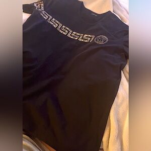 Versace Unisex Black Short Sleeve Shirt